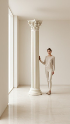 Design column pillar antique decorative column pillar flower column stand pedestal 228cm new