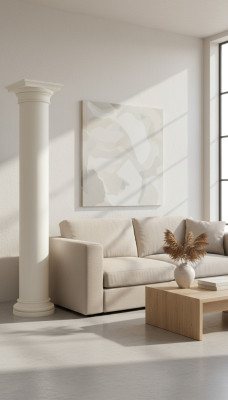 XXL Roman Style 300cm Column Design Columns Luxury Decor House Apartment New