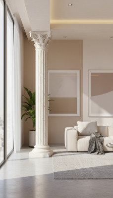 XXL Greek Column Antique Style Design Columns Luxury Supports New 224cm Large New