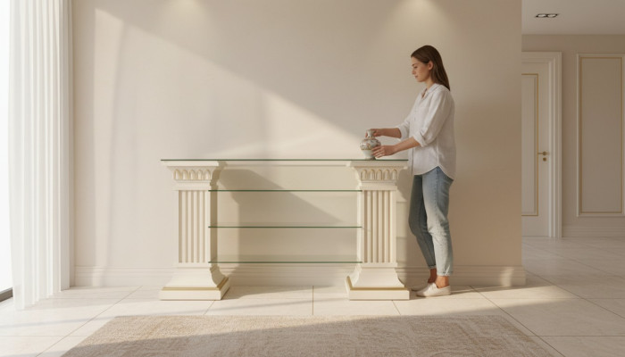 Design showcase cabinet glass column cabinet display shelves cabinet living room 1848