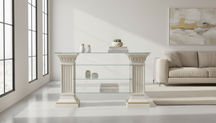 Design showcase cabinet glass column cabinet display shelves cabinet living room 1848