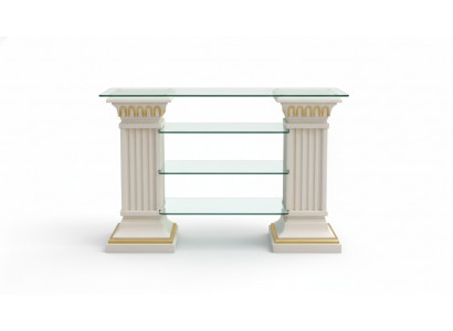 Design showcase cabinet glass column display shelves TV cabinet living room 1871 new