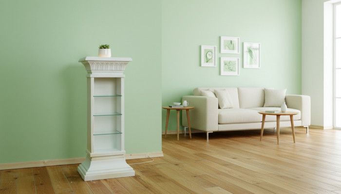 Design Showcase Shelf Glass Column Showcases Shelves Lamp Cabinet Living Room 6893