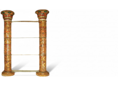 Regal Glass Display Cabinet Egyptian Shelves Showcases XXL Columns 240cm Column Egypt New
