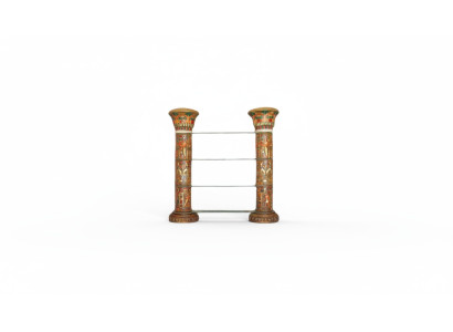 Regal Glass Display Case Egyptian Shelves Display Cabinets XXL Columns 180cm Column Egypt New