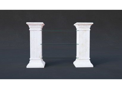 Design Showcase Shelf Glass Column Display Shelves TV Cabinet Living Room 1842 New