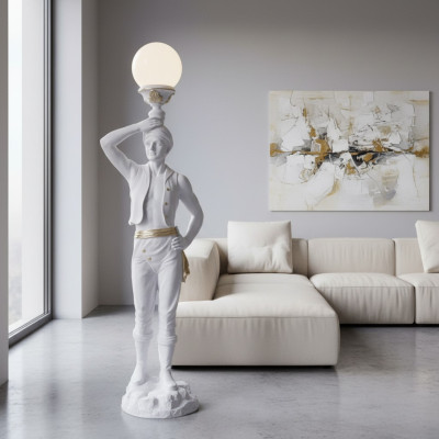 Life-size Hindu Floor Light Sculpture Floor Lamp Decor Figure 160cm