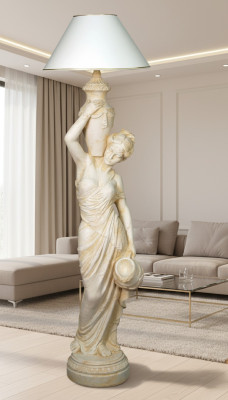 Living room floor lamp floor lights XXL design lamp figure sculpture new