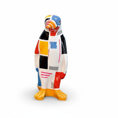 XXL designer figure handcrafted painted figures sculpture statue sculptures penguin