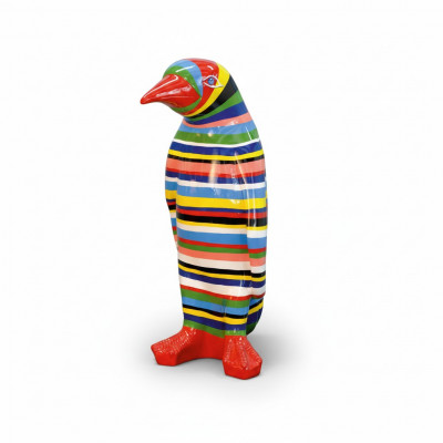 XXL Designer Figure Handcrafted Painted Figures Sculpture Sculptures Statue Penguin