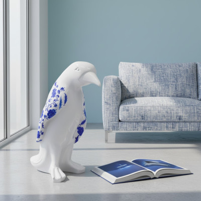 Penguin Design Figure Statue Sculpture Figures Sculptures Decoration Decor 3078