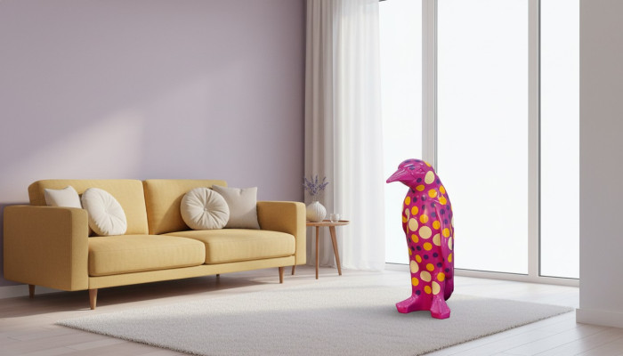 Design Penguin Figure Statue Sculpture Figures Sculptures Decoration Decor 3079 New
