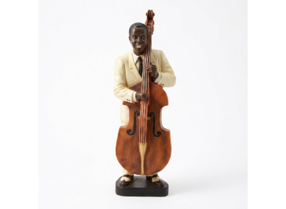 Design Double Bass Figure Statue Sculpture Figures Sculptures Decoration 4021 New