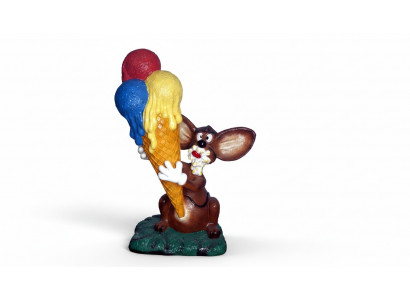 Design mouse with ice figure statue sculpture figures sculptures decoration ice cream parlor