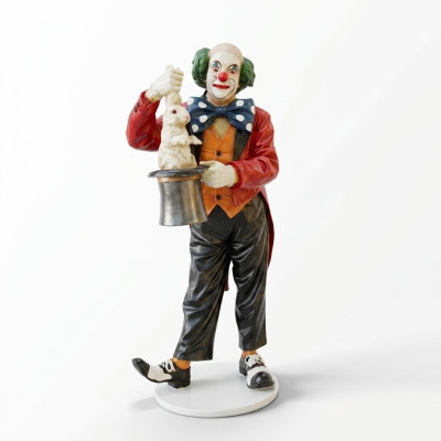 Design Clown Magician Figure Statue Sculpture Figures Sculptures Decoration Deco 5027