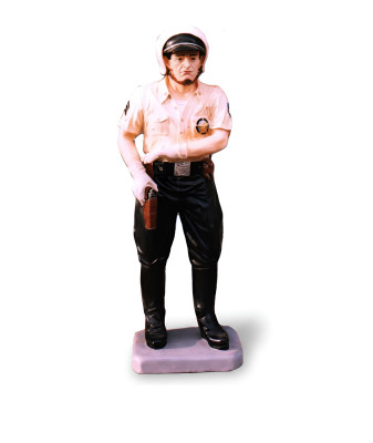 USA Highway Police Officer Figure Statue Sculpture Figures Sculptures Decoration Decor