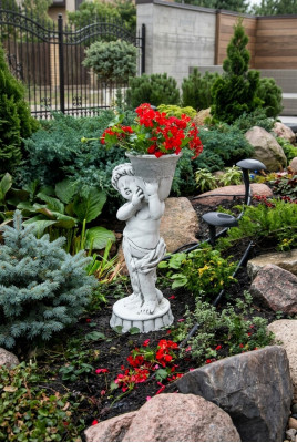 Planter pot decoration figure vases flowerpots garden nature