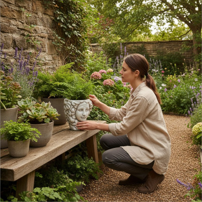 Flower pots natural plant tub decoration figure vases garden flower pots