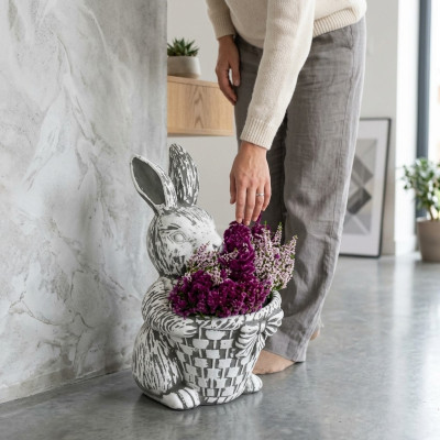 Nature flower pots planter decoration figure garden flower pots vases