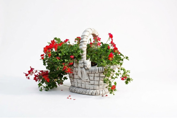 Figure flower pot plant container decoration white figure flower pots garden