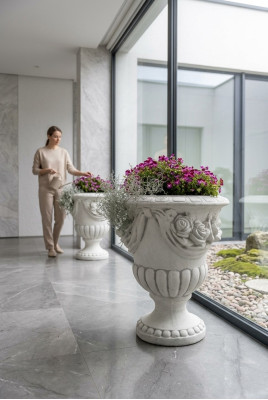 Flower tubs, plant containers, decoration figure, garden flower pots, nature vases