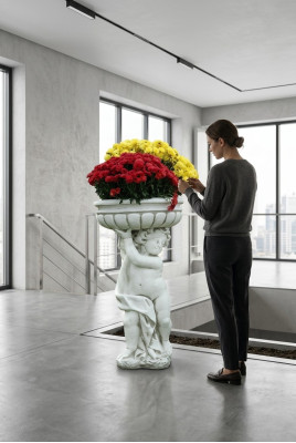 Flower pot planting tub decoration figure nature garden flower pots vases