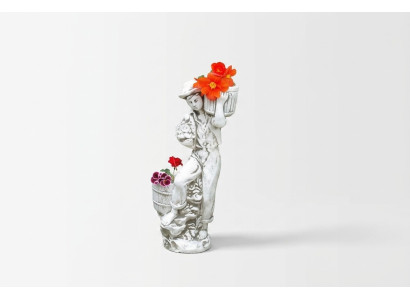 Figurine Planter White Plant Pot Decoration Figurine Flower Pots Garden
