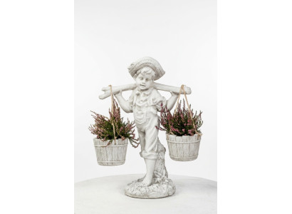 Figure White Flower Pot Plant Container Decoration Figure Flowerpots Garden