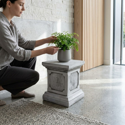 Decoration column columns stone antique style Roman white decor stand pedestal
