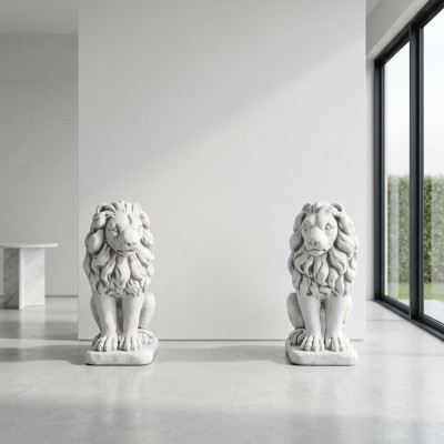 Garden decoration lion statue sculpture figures nature sculptures designer