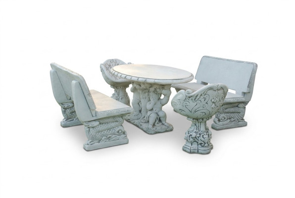 Chairs Chair Armchair Garden Furniture Throne Stone Figure Statue Antique Style