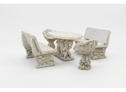 Bank Garden Design Antique Style Stone Patio Furniture Benches Outdoor