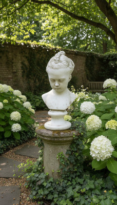 Bust Child Antique Style Antiquity 43cm Stone Figure Sculpture Sculptures