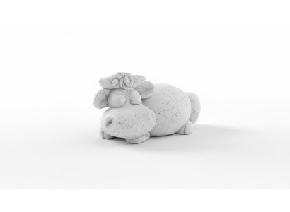Garden decoration hippo terrace stone figures figure decor statue