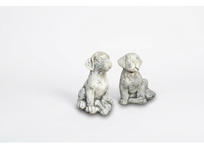 Garden decoration dog terrace stone figures figurine decor statue