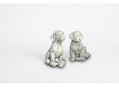 Garden decoration dog terrace stone figures figurine decor statue