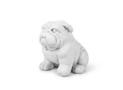 Garden Decoration Dog Terrace Stone Figures Decorative Figure White Statue