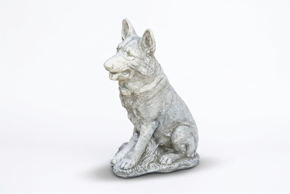 Garden decoration German shepherd terrace stone figurines figure