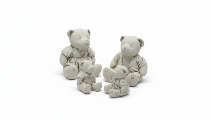 Garden decoration bear terrace stone figures figurine decorative nature statue