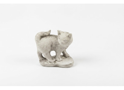 Garden decoration cat terrace stone figures figurine decor statue sculpture 494