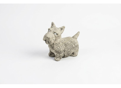 Garden decoration dog terrace stone figures decorative white statue figure