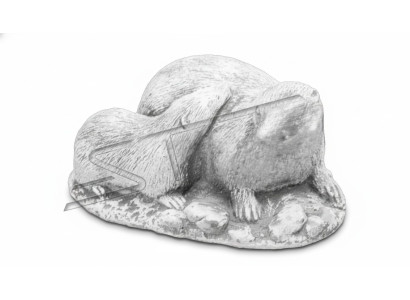 Garden decoration ferret terrace stone figures figure white natural statue