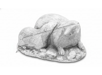 Garden decoration ferret terrace stone figures figure white natural statue