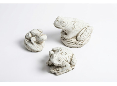 Garden Decoration Frog Terrace Stone Figurines Figure Deco Statue