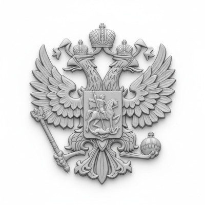 Relief wall image pictures Russia coat of arms eagle head antique