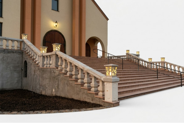 Light basket for column outdoor lighting decoration garden