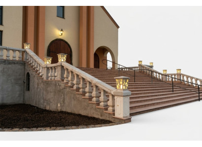Light basket for column outdoor lighting decoration garden