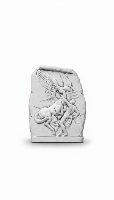 Wall relief stone slab picture angel antique style relief cast stone wall