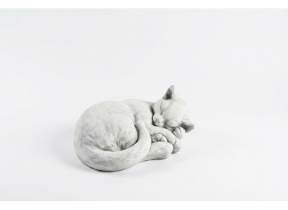 Garden decoration cat terrace stone figures figurine decor statue