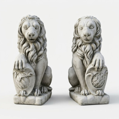Lion garden figure patio garden sculpture decorative figures sculptures